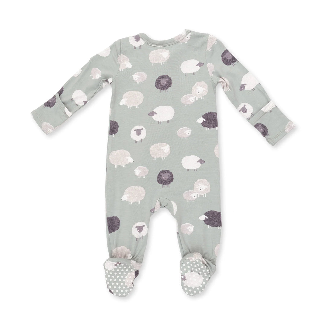 Angel Dear 2 Way Zipper Footie Black Sheep