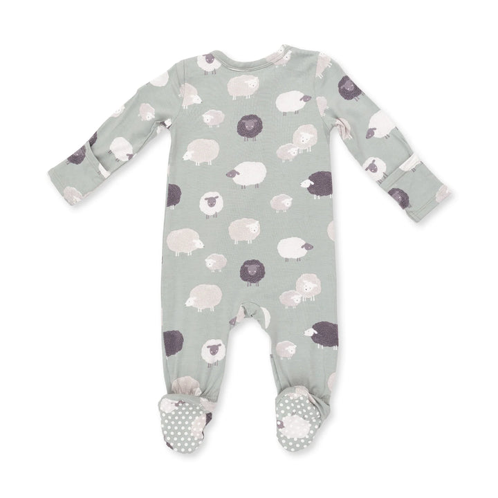 Angel Dear 2 Way Zipper Footie Black Sheep