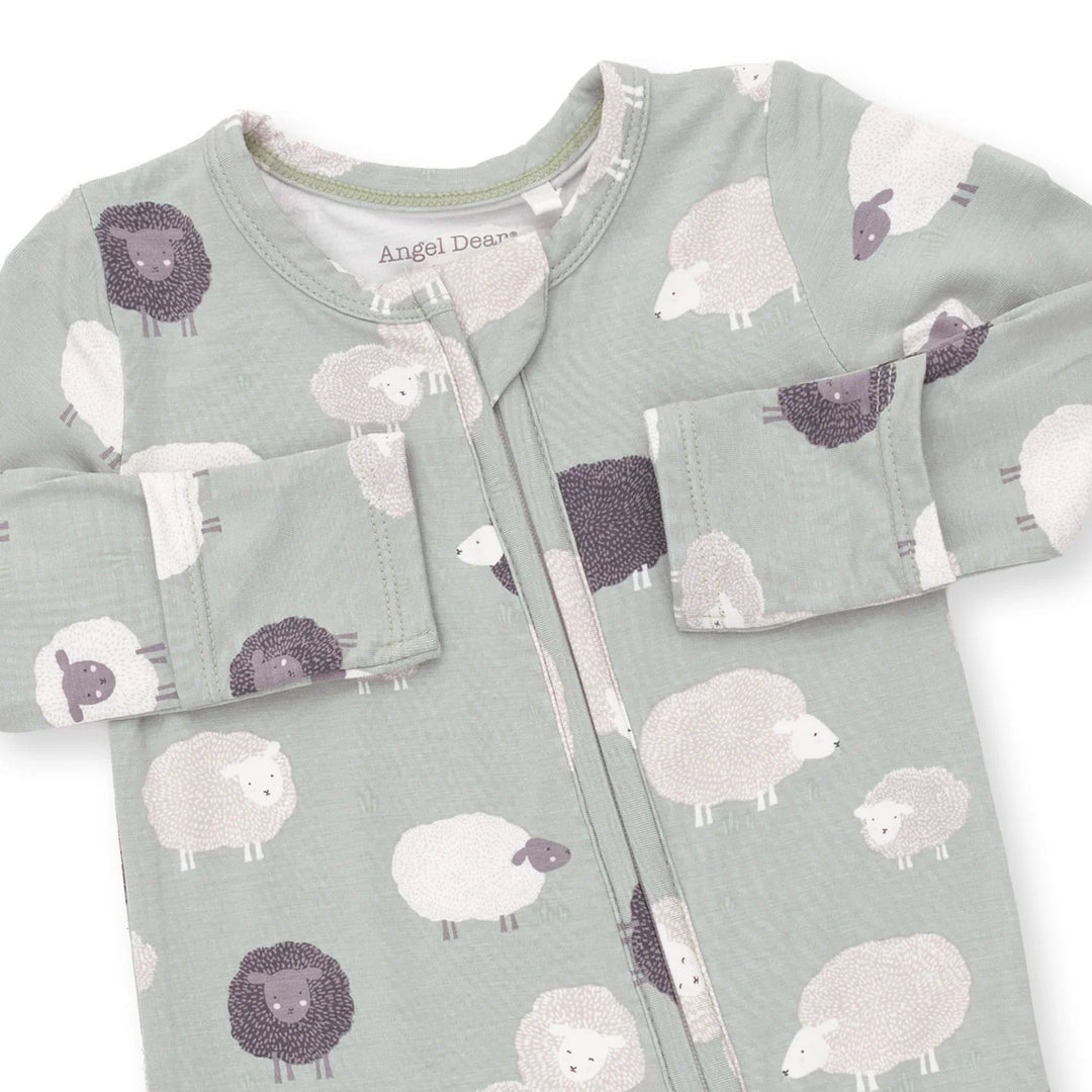 Angel Dear 2 Way Zipper Footie Black Sheep