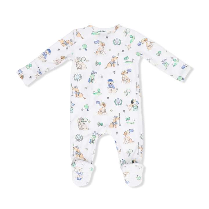 Angel Dear 2 Way Zipper Footie - Country Club Dogs