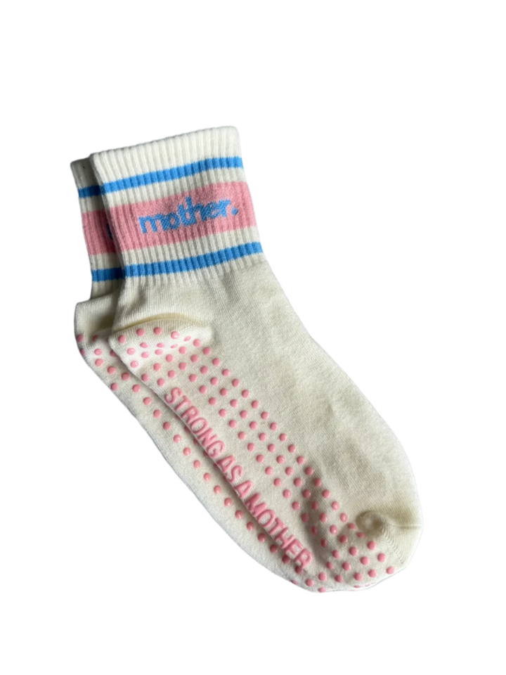 Mother Hats - Mother Grip Socks Blue/Pink