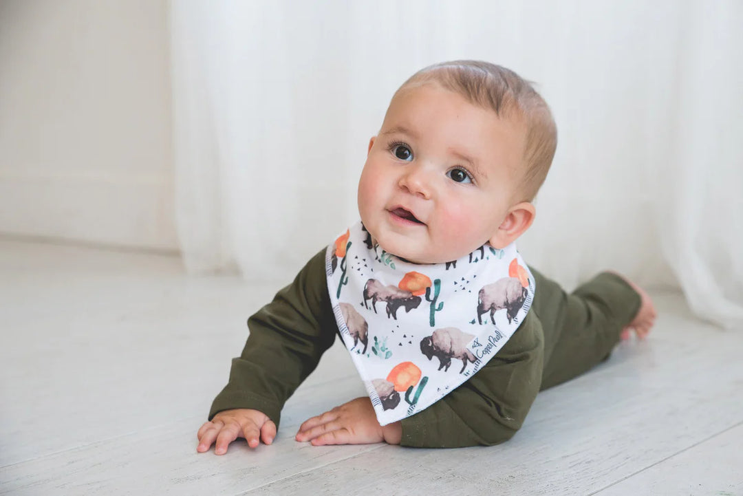 Baby Bandana Bibs - Bison