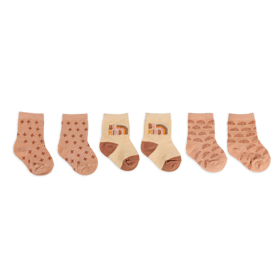 JuJuBe Baby Socks Trio Be Kind Rainbows