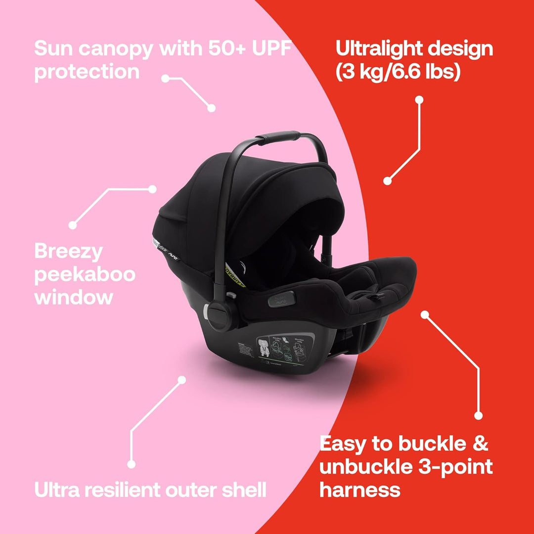 Bugaboo Turtle Air by Nuna Car Seat + Recline Base