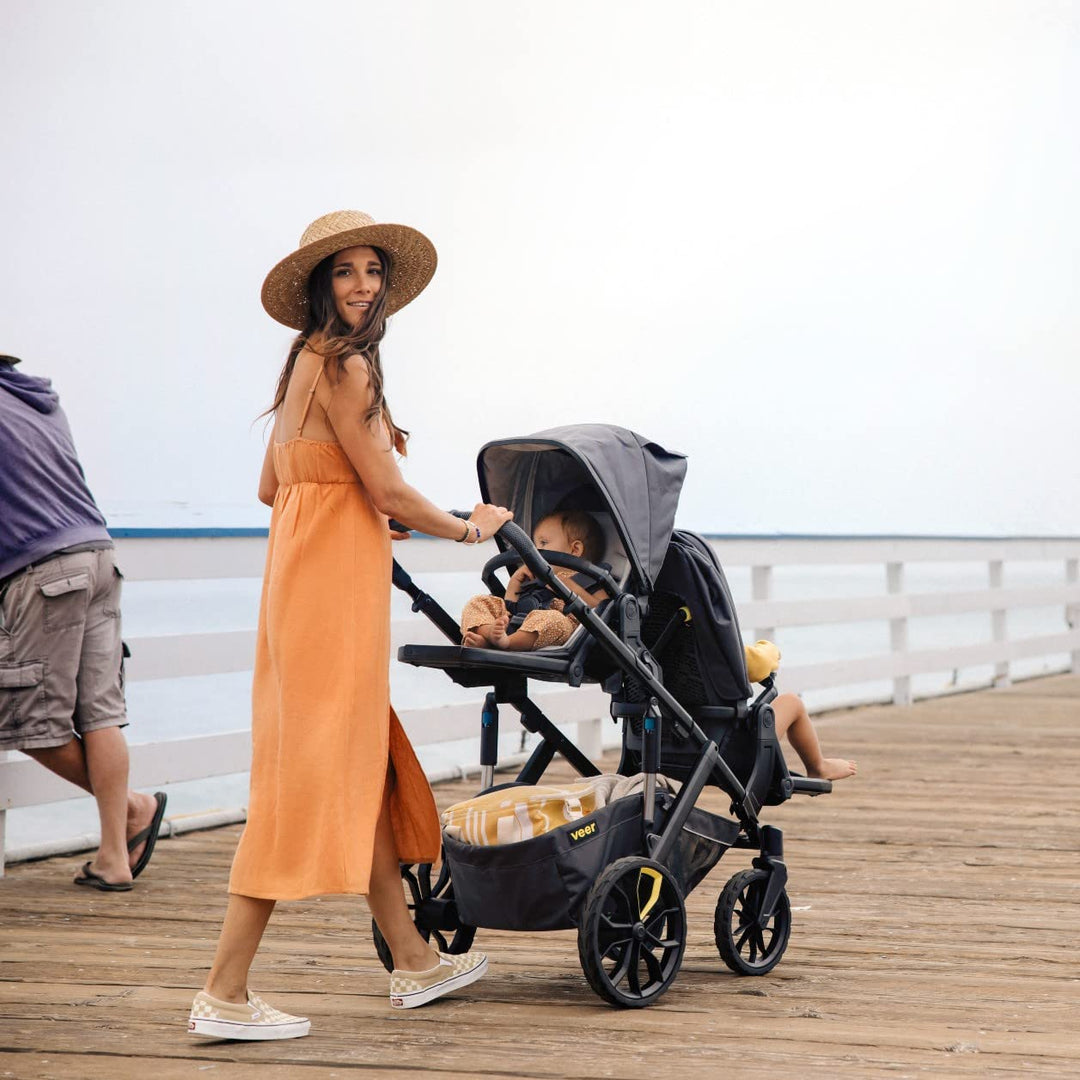 Veer Switch&Roll Luxe - Single to Double Stroller Bundle with Leather Kit