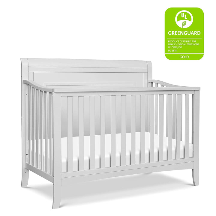 MDB Anders 4-in-1 Convertible Crib in Cloud Grey, Greenguard Gold Certified