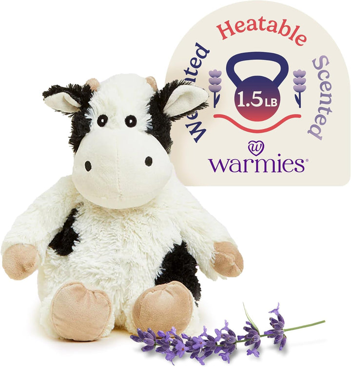 Warmies Black & White Cow Plush