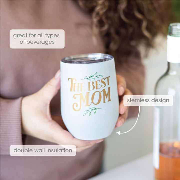 Mom Wine Tumbler - The Best Mom