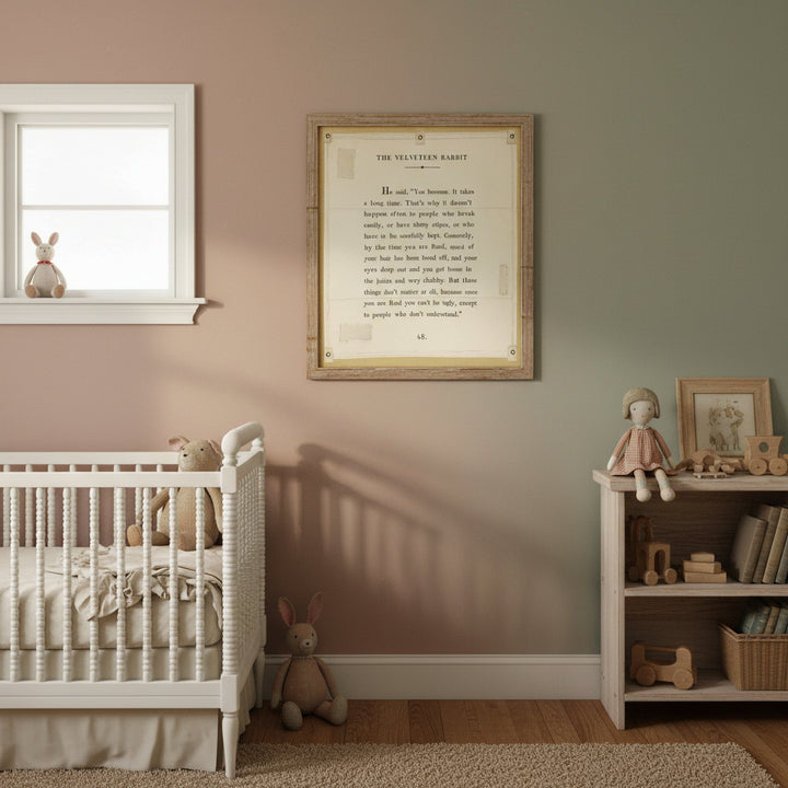 Sugarboo & Co. The Velveteen Rabbit Canvas Wall Hanging 46"x57"