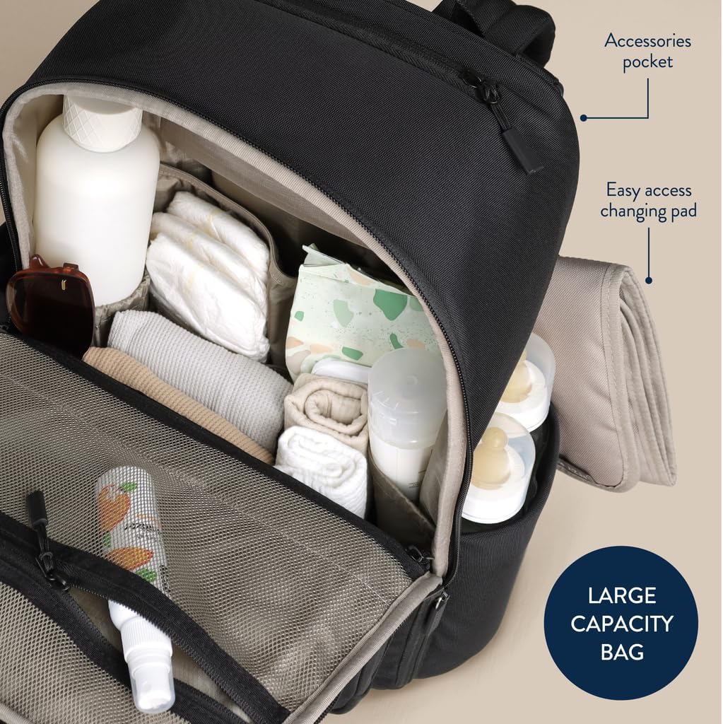 Itzy Ritzy Belong Utility Backpack Diaper Bag - Black