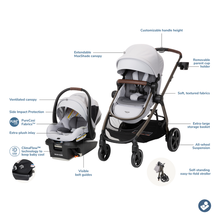 Maxi-Cosi Zelia Luxe+ Travel System - Baby Grand Exclusive!