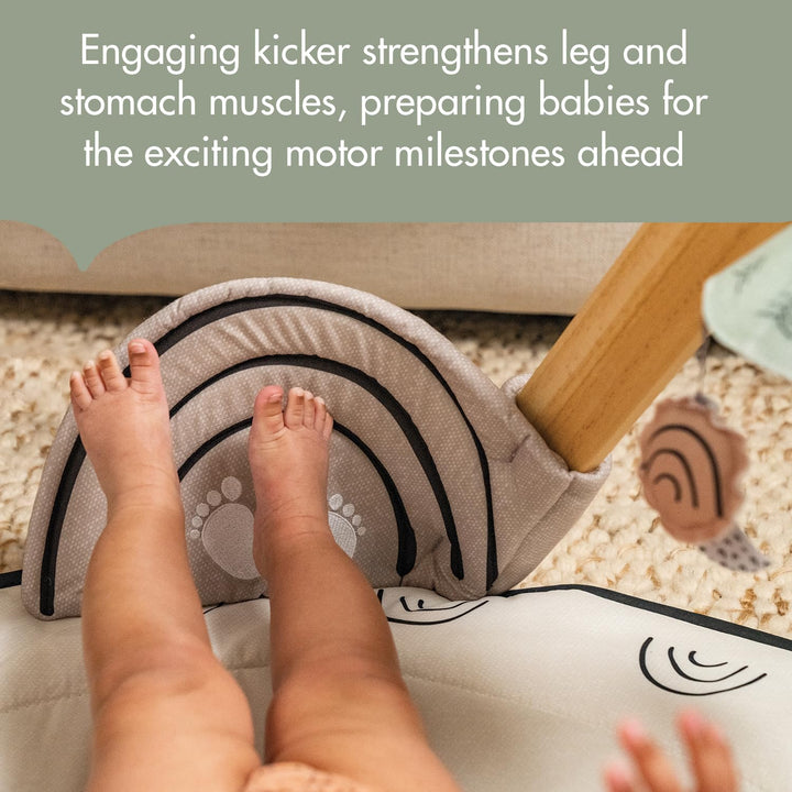 Tiny Love Black and White Decor Wood Play Mat