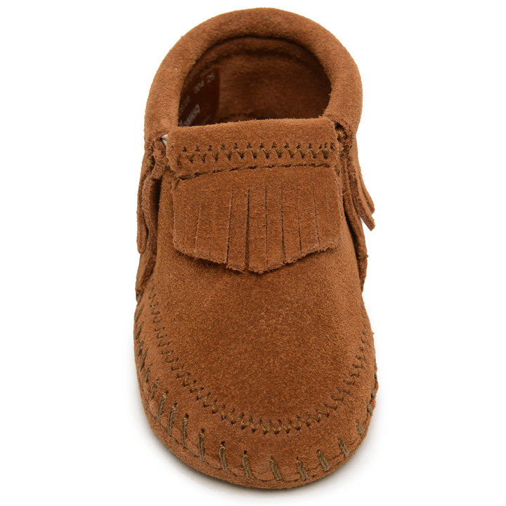 Minnetonka Suede Fringe Riley Bootie