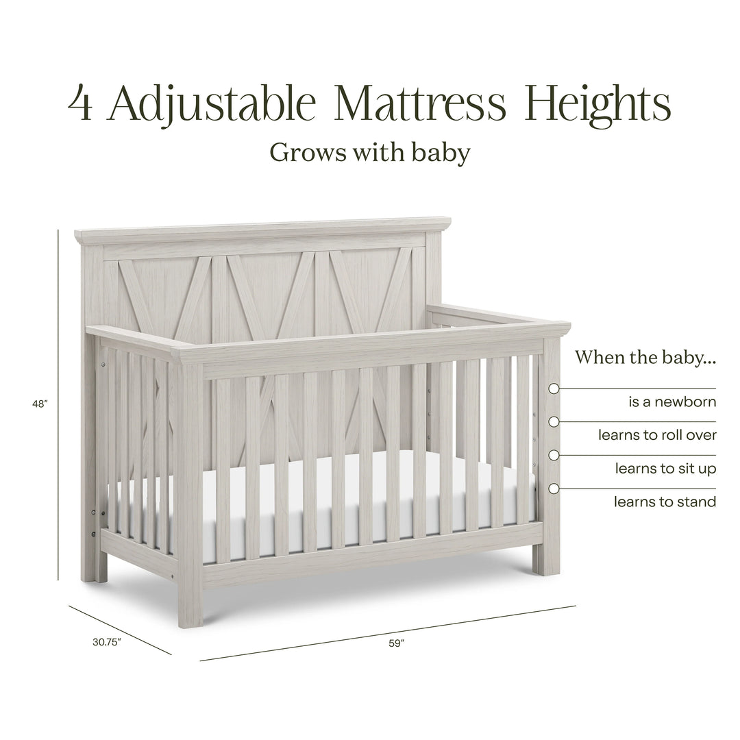 Monogram by Namesake Emory 4-in-1 Convertible Crib