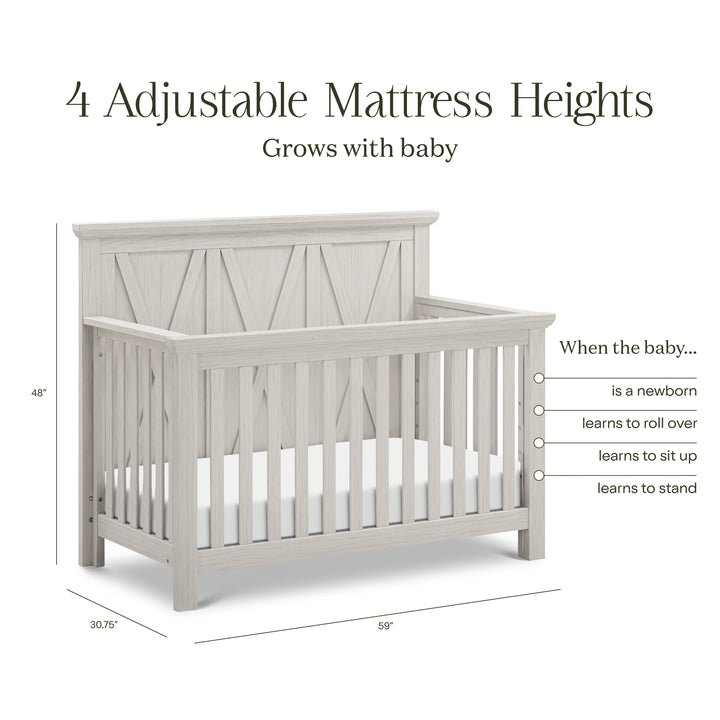 Monogram by Namesake Emory 4-in-1 Convertible Crib