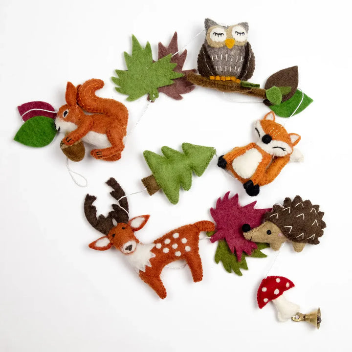 Winding Road Garland - Forest Animals