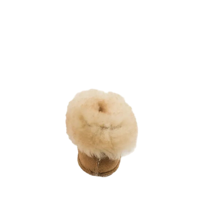 Minnetonka Cozy Sheepskin Suede Booties