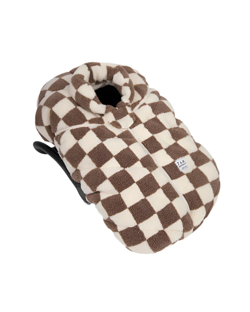 7 AM Enfant Car Seat Cocoon- Checker Berber