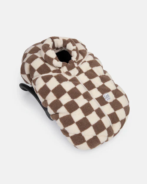 7 AM Enfant Car Seat Cocoon- Checker Berber