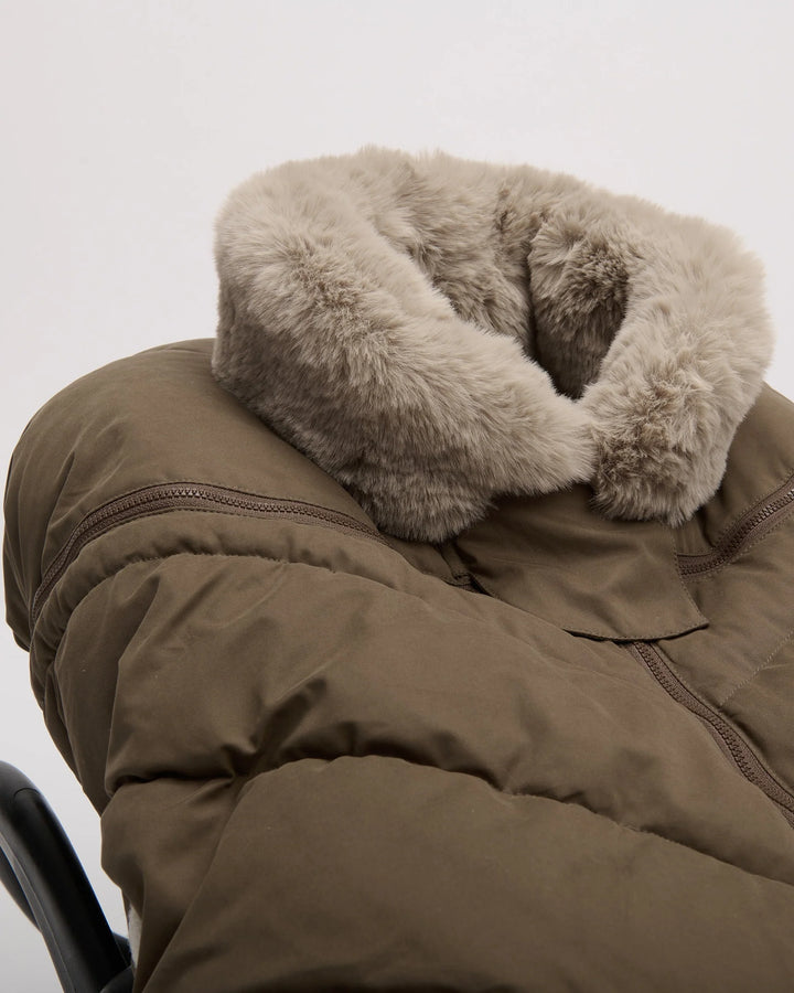 Car Seat Cocoon • Helsinki  Woodland Faux Fur (Copy)