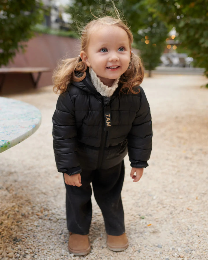 7 AM Roll Me Packable Puffer Jacket - Black