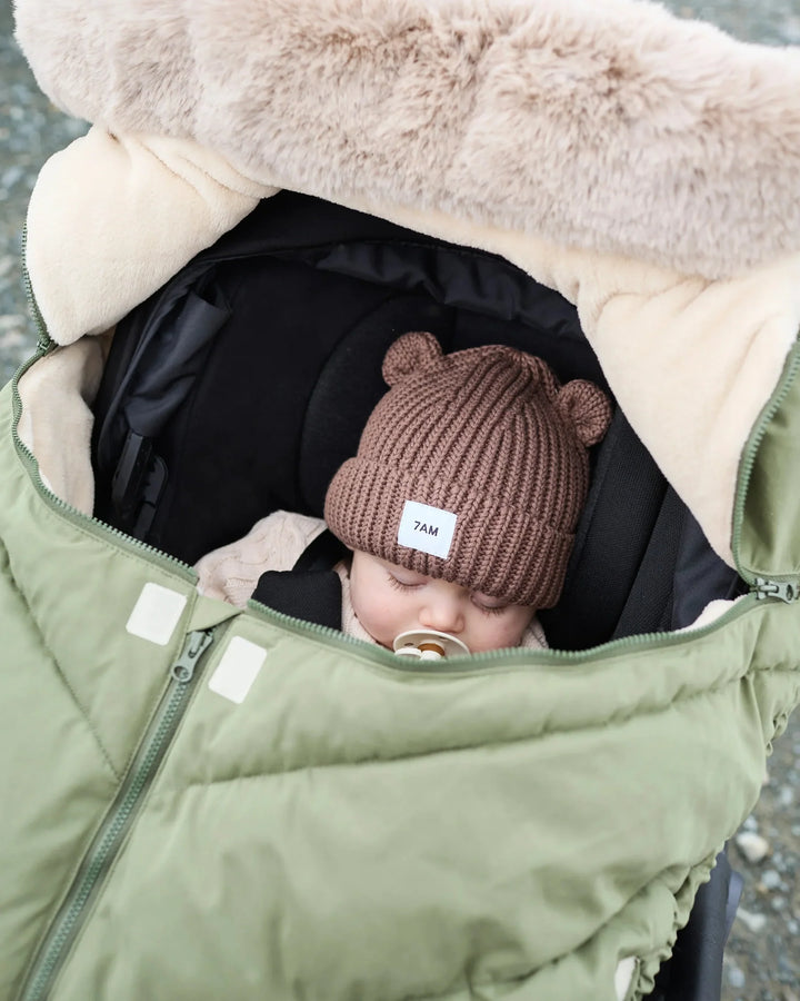 Car Seat Cocoon • Helsinki  Woodland Faux Fur