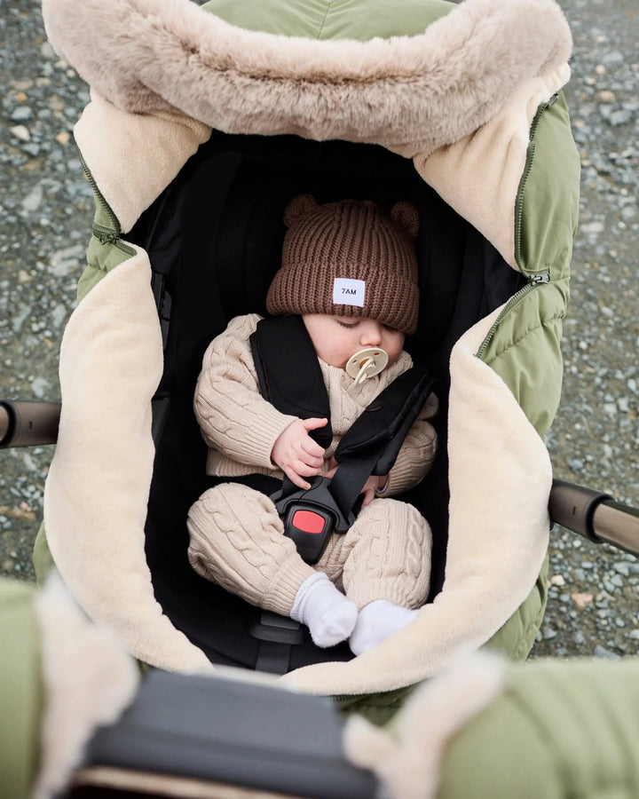Car Seat Cocoon • Helsinki  Woodland Faux Fur