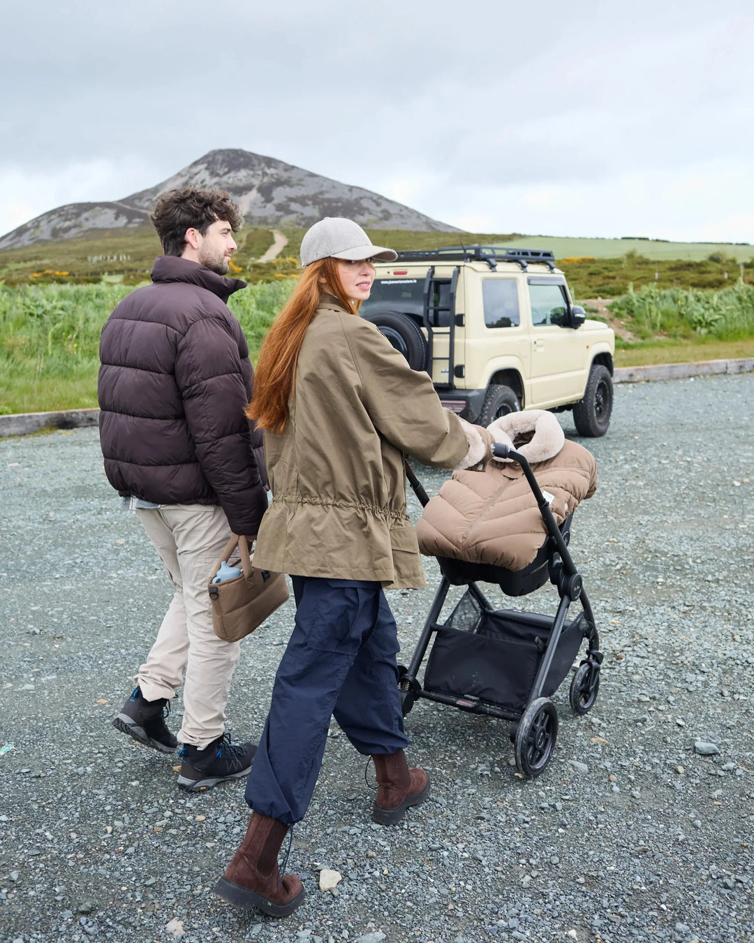 Car Seat Cocoon • Helsinki  Woodland Faux Fur (Copy)