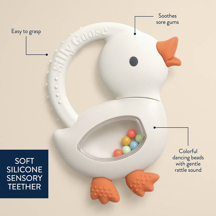 Itzy Ritzy Bitzy Shake™ - Silicone Teether with Rattle