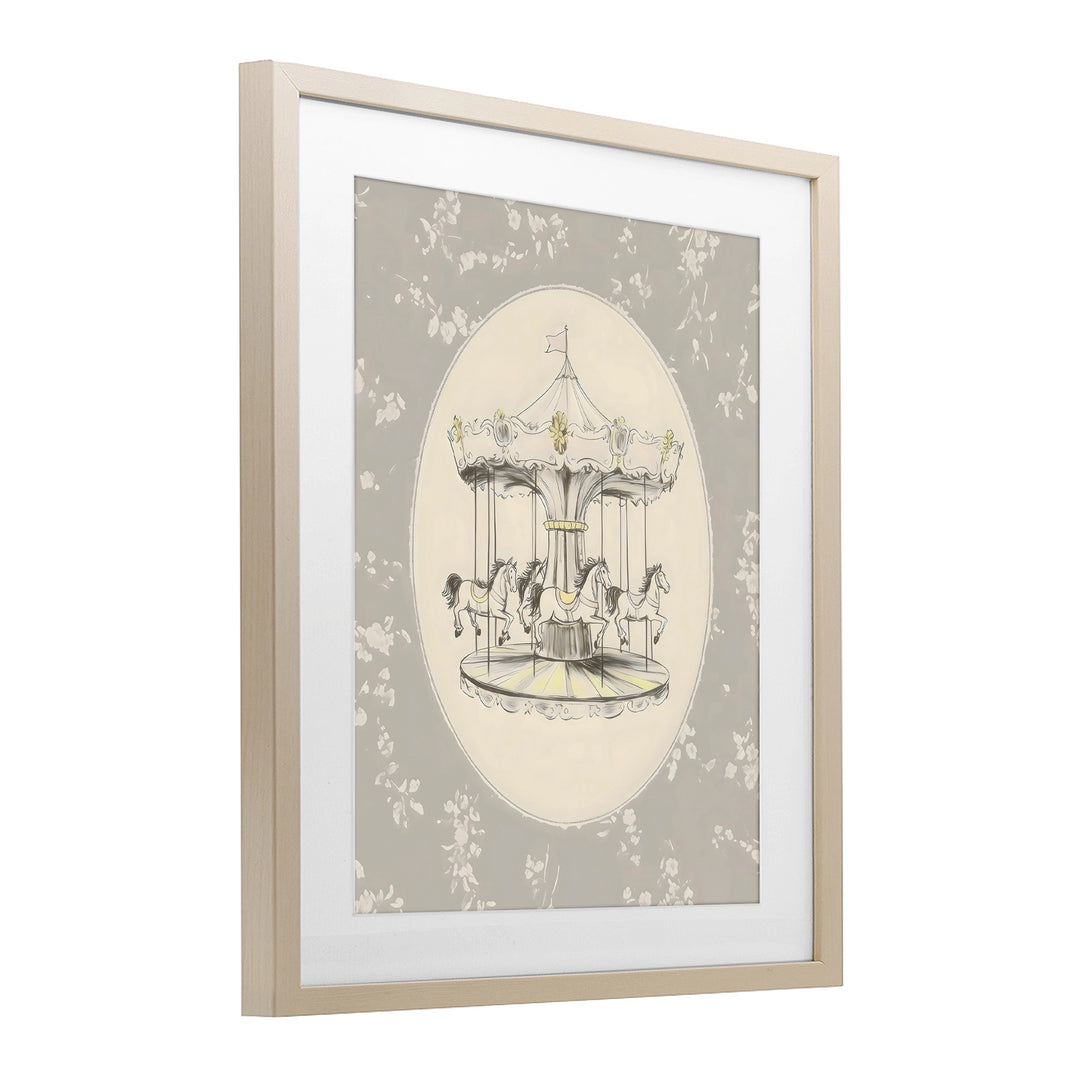 Gentle Carousel Art Print Framed