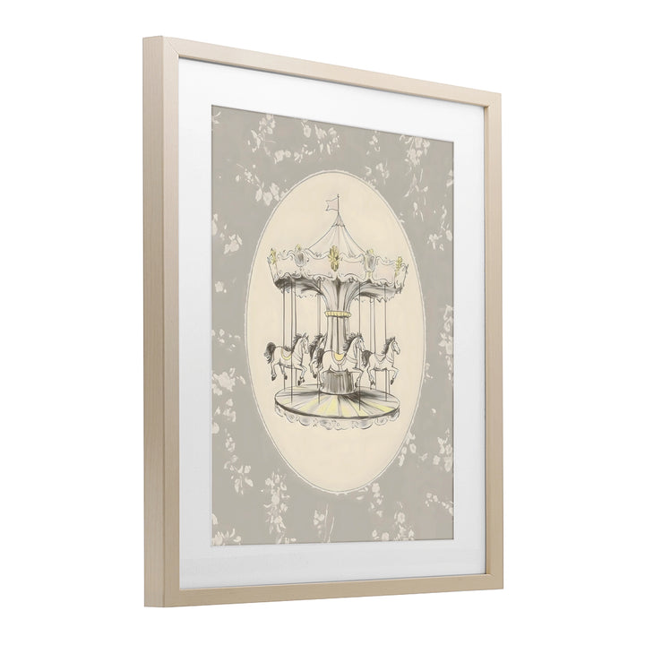 Gentle Carousel Art Print Framed