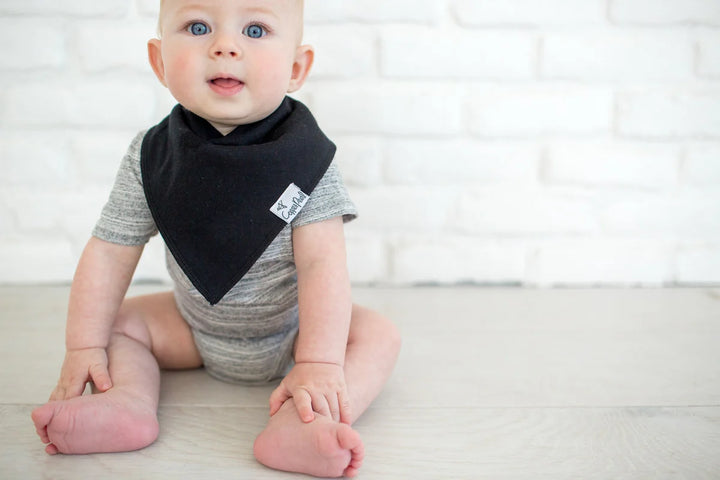 Baby Bandana Bibs - Black Basics