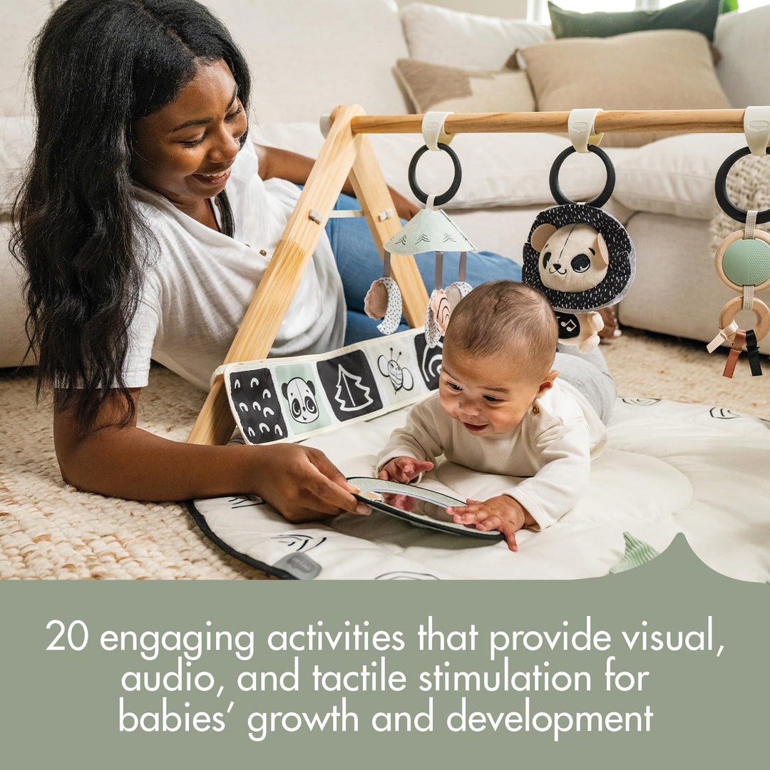 Tiny Love Black and White Decor Wood Play Mat