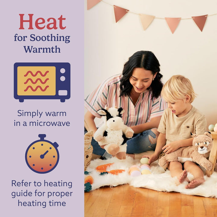 Warmies Black & White Cow Plush