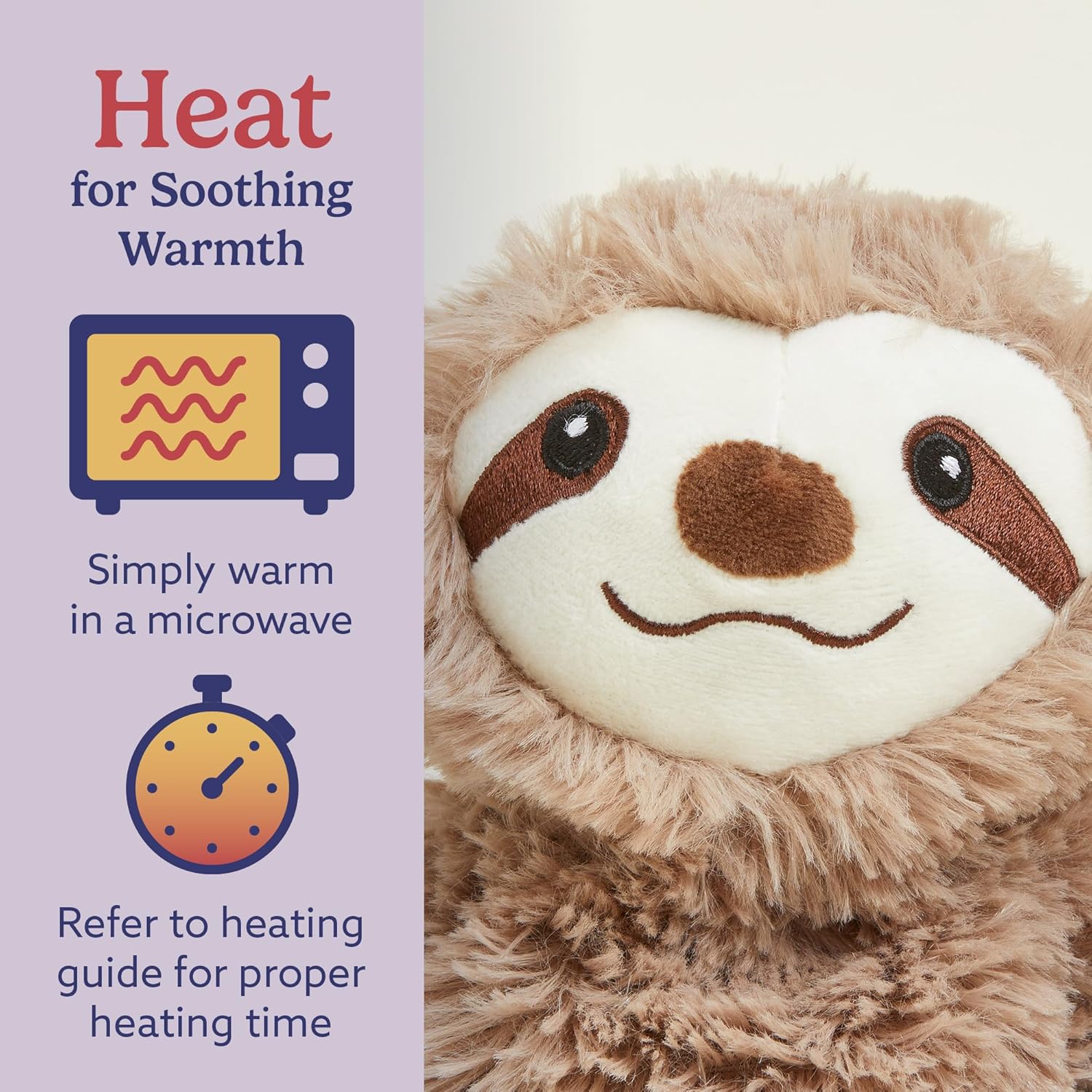 Warmies Junior Sloth Plush – Baby Grand