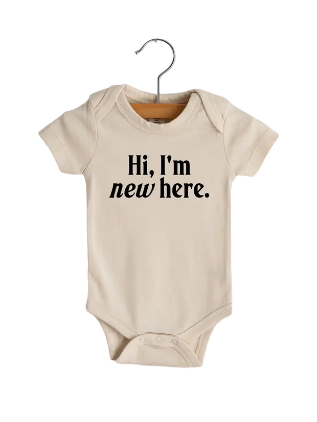 Organic cotton Onesie -  Hi, I'm New Here