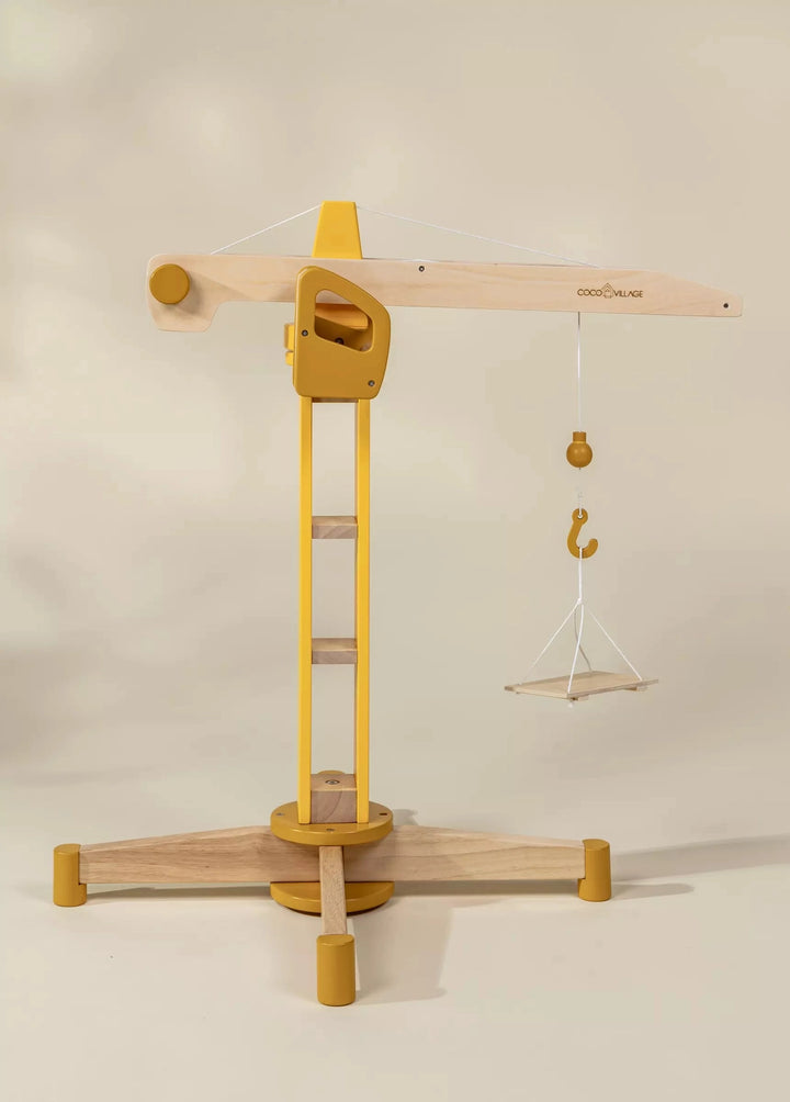 Coco Village Wooden Construction Crane