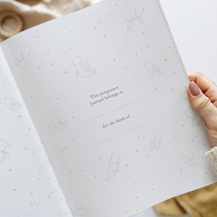 Blush and Gold Pregnancy Journal  -  Ivory