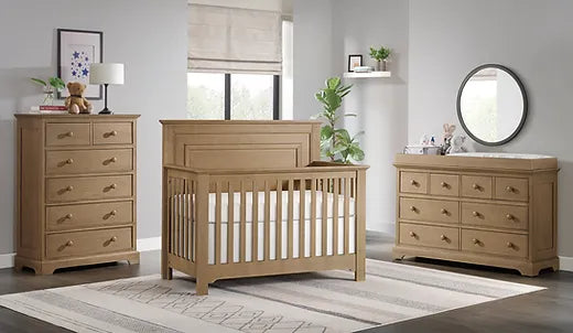 William Straight Panel Convertible Crib - August Child