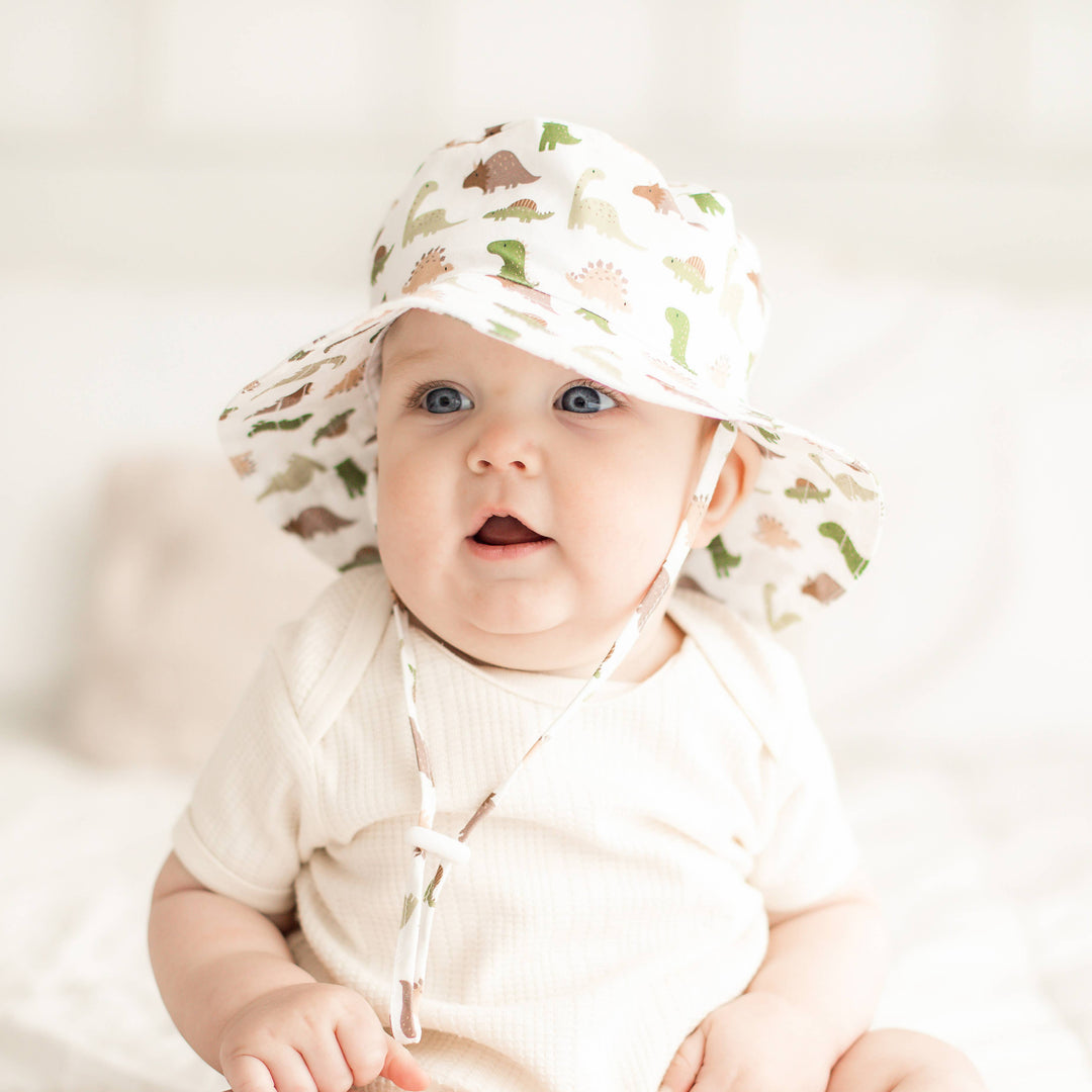 Huggalugs Bucket Hat UPF 50+ Baby & Toddler - Dino