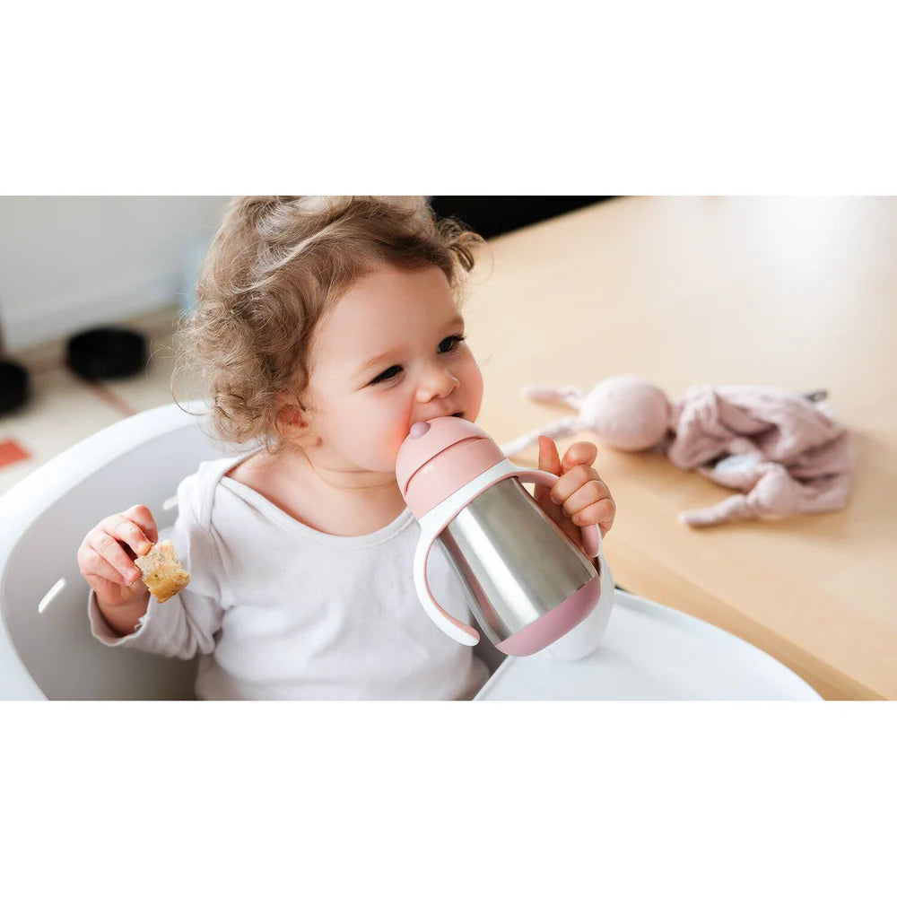 Beaba Stainless Steel Straw Cup 8.5oz