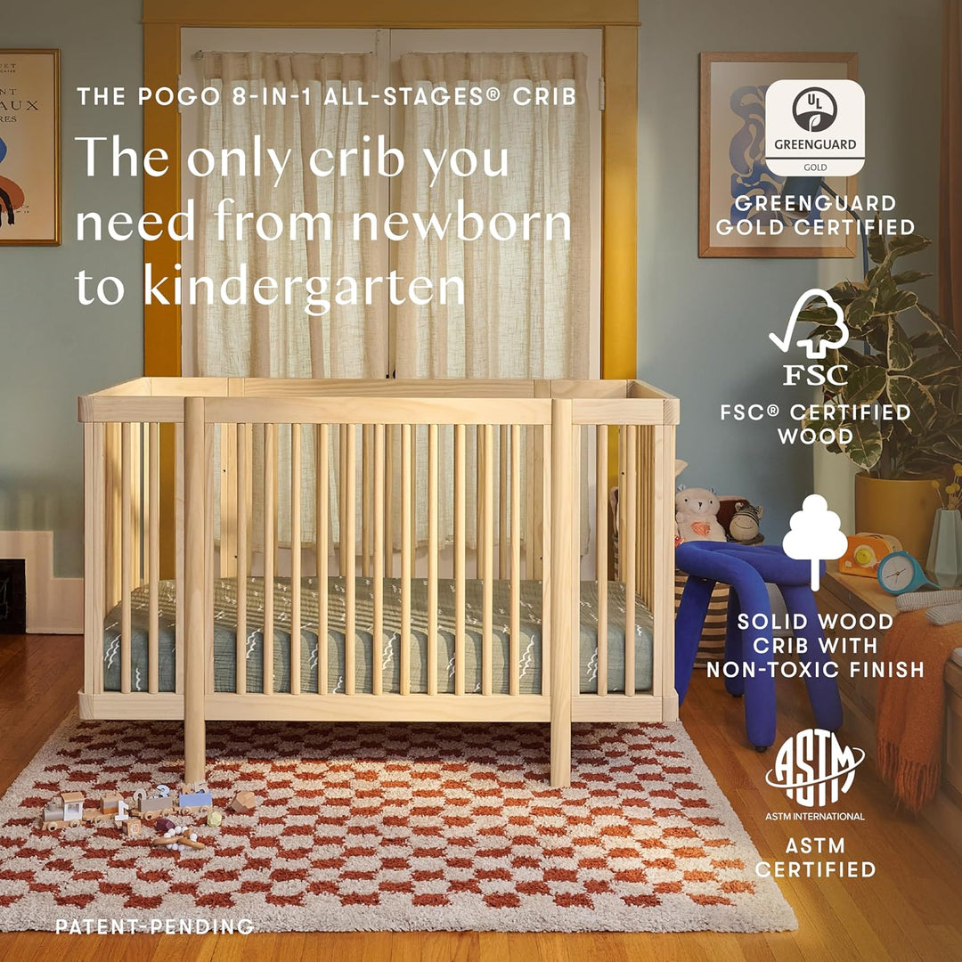 Babyletto Pogo 8-in-1 Convertible Crib with All-Stages Conversion Kits