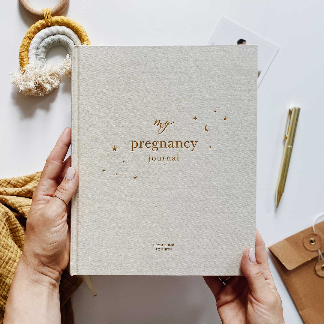 Blush and Gold Pregnancy Journal  -  Ivory