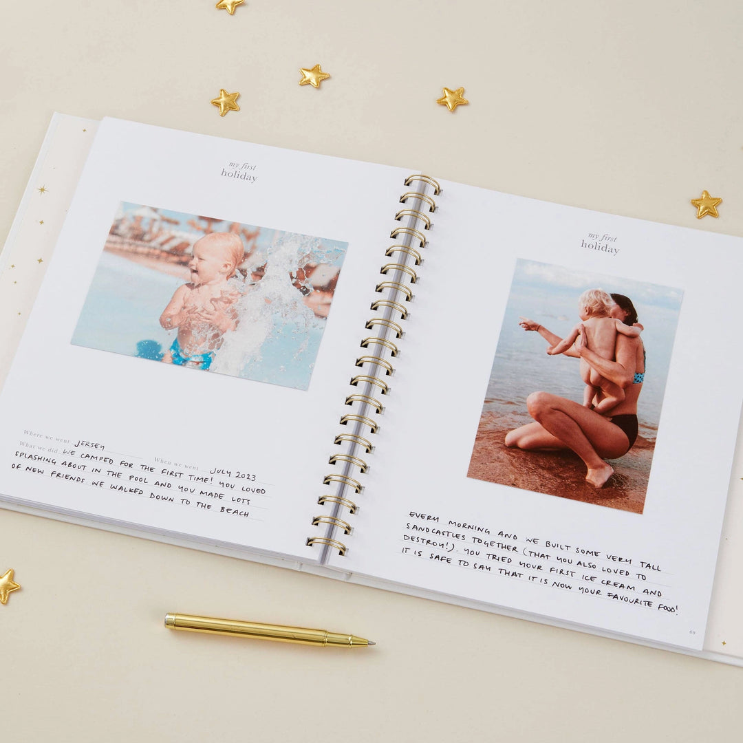 Blush & Gold Baby Book