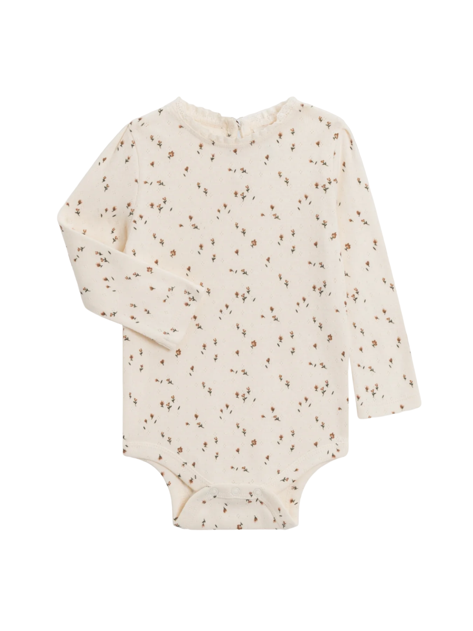 Colored Organics Baby Lina Pointelle Lace Bodysuit - Sadie Floral