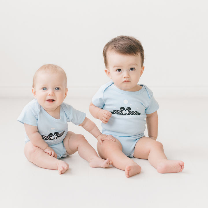 Sweetpea & Co. Loon Family baby onesie
