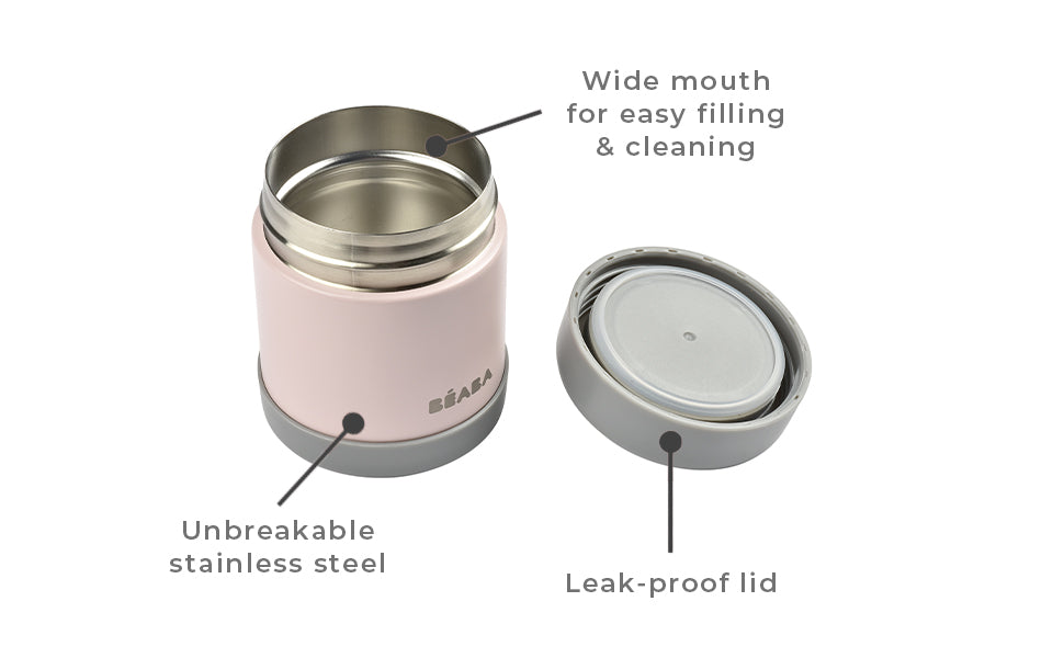 Beaba Stainless Steel Insulated Food Jar - 10 oz