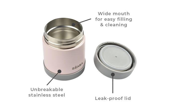 Beaba Stainless Steel Insulated Food Jar - 10 oz
