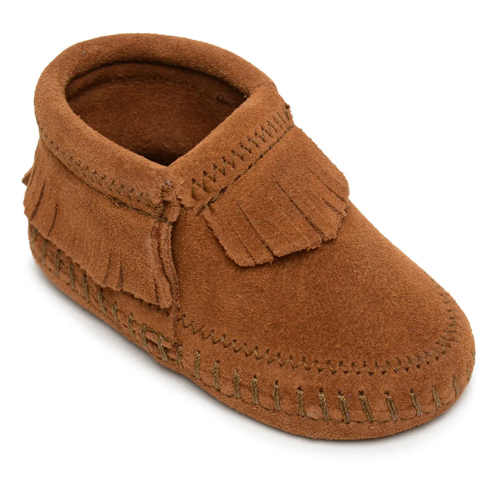 Minnetonka Suede Fringe Riley Bootie