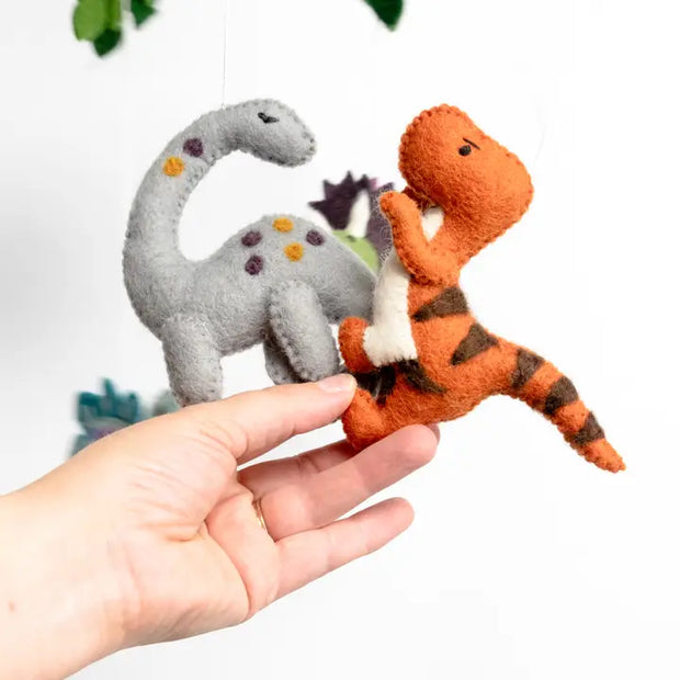 Dino Friends Felted Mobile (